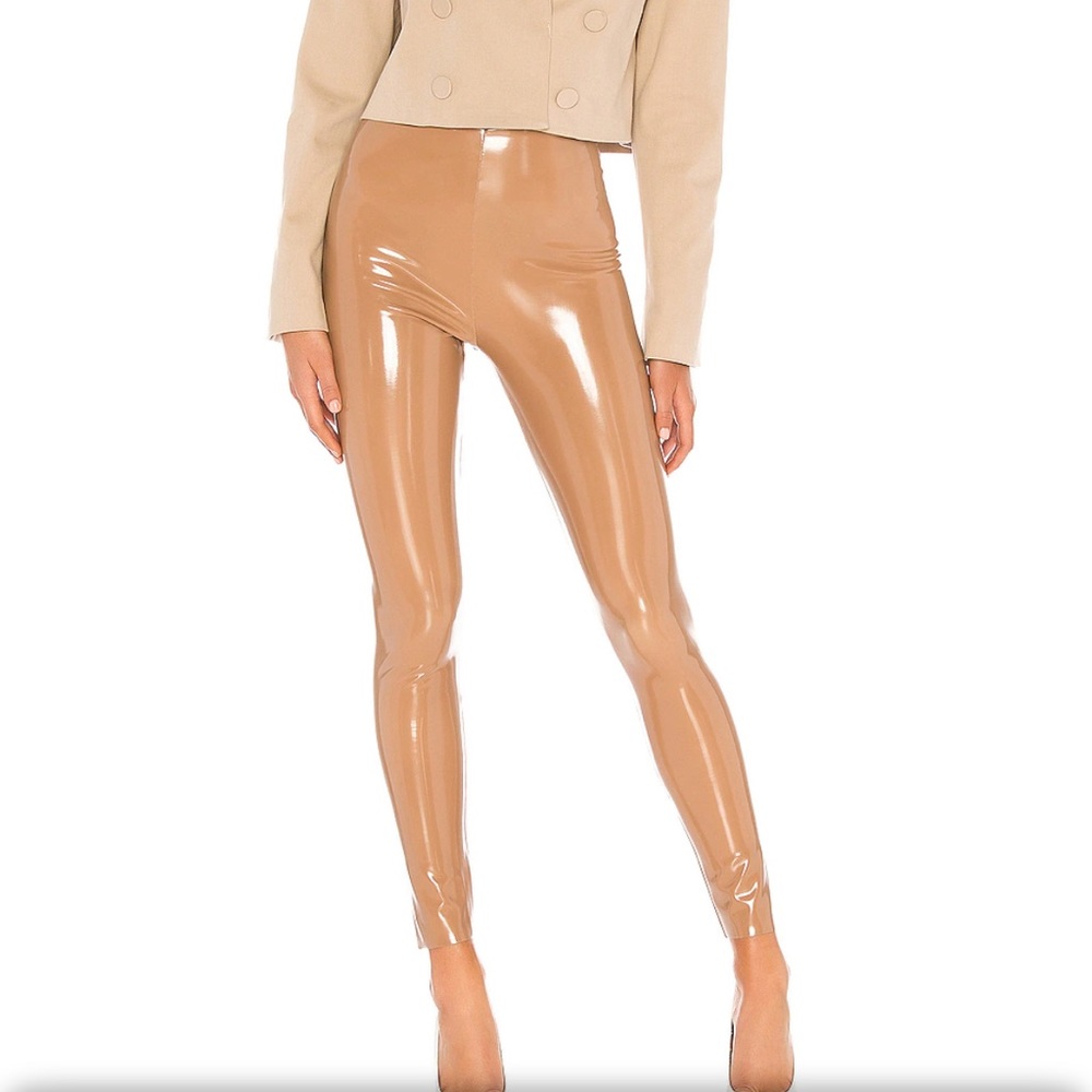 NWT Commando Patent Leather Leggings -Nude/Cocoa